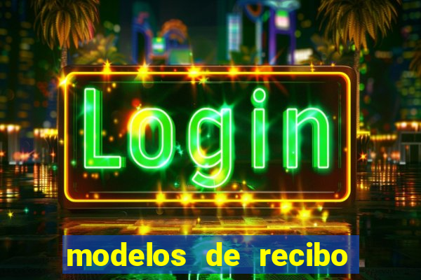 modelos de recibo de pagamento word